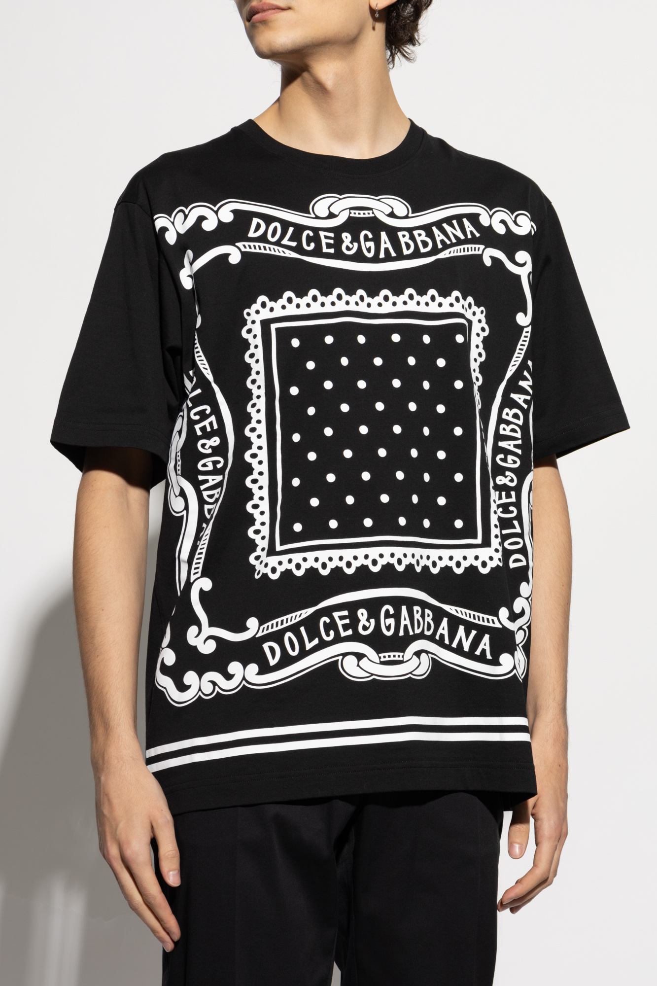 Tシャツ・カットソー Dolce & Gabbana SS25 T-SHIRT IN COTONE (G8PV1Z G7WUQN0000) Dolce & Gabbana Printed T-shirt | Men's Clothing | Vitkac